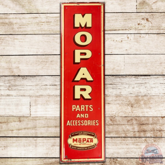 Mopar Parts and Accessories Emb. SS Tin Sign w/ Logo