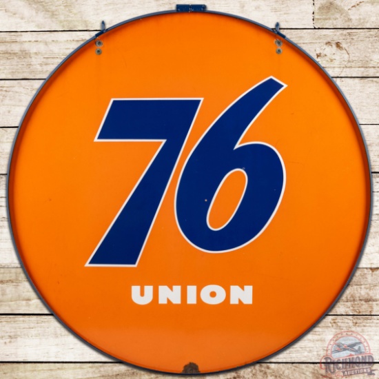 Union 76 Gasoline 5' DS Porcelain sign w/ Ring