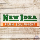 1953 NOS New Idea Farm Equipment 6' SS Tin Sign w/ Box