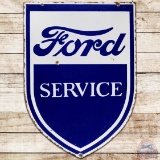 Early Ford Service DS Porcelain Shield Sign