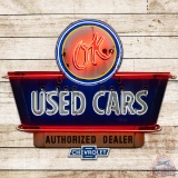 Chevrolet Ok Used Cars Authorized Dealer 6' DS Porcelain Neon Sign