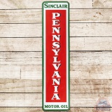 Sinclair Pennsylvania Motor Oil 5' Vertical SS Porcelain Sign