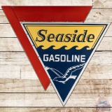 Rare Seaside Gasoline Die Cut SS Porcelain Multi-Piece Sign
