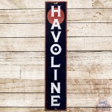 Havoline Motor Oil Vertical SS Porcelain Sign