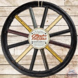 Effecto Auto Finishes Pratt & Lambert Wood Spoke Wheel Advertising Display
