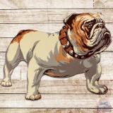 Mack Trucks Bulldog Die Cut SS Porcelain Sign