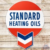 Standard Heating Oils Die Cut SS Porcelain Sign w/ Hallmark Logo
