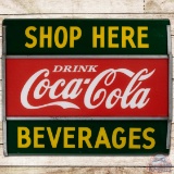 Drink Coca Cola Shop Here Beverages Lighted Advertising Sign