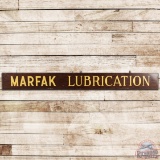 Texaco Marfak Lubrication Woodgrain SS Porcelain Sign