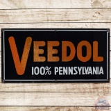 Veedol 100% Pennsylvania Motor Oil SS Porcelain Sign