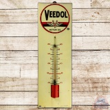 Veedol Motor Oil SS Porcelain Thermometer w/ Logo