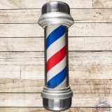 William Marvy Model 55 Lighted Barber Pole Sign w/ Motion