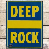 Deep Rock SS Porcelain Gas Pump Plate Sign 