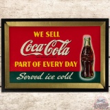 We Sell Coca Cola Part of Every Day Cardboard Sign w/ Bottle