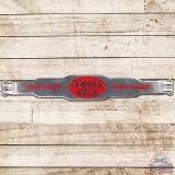 NOS Drink Double Cola Double Measure Double Pleasure Door Push Sign w/ Paper