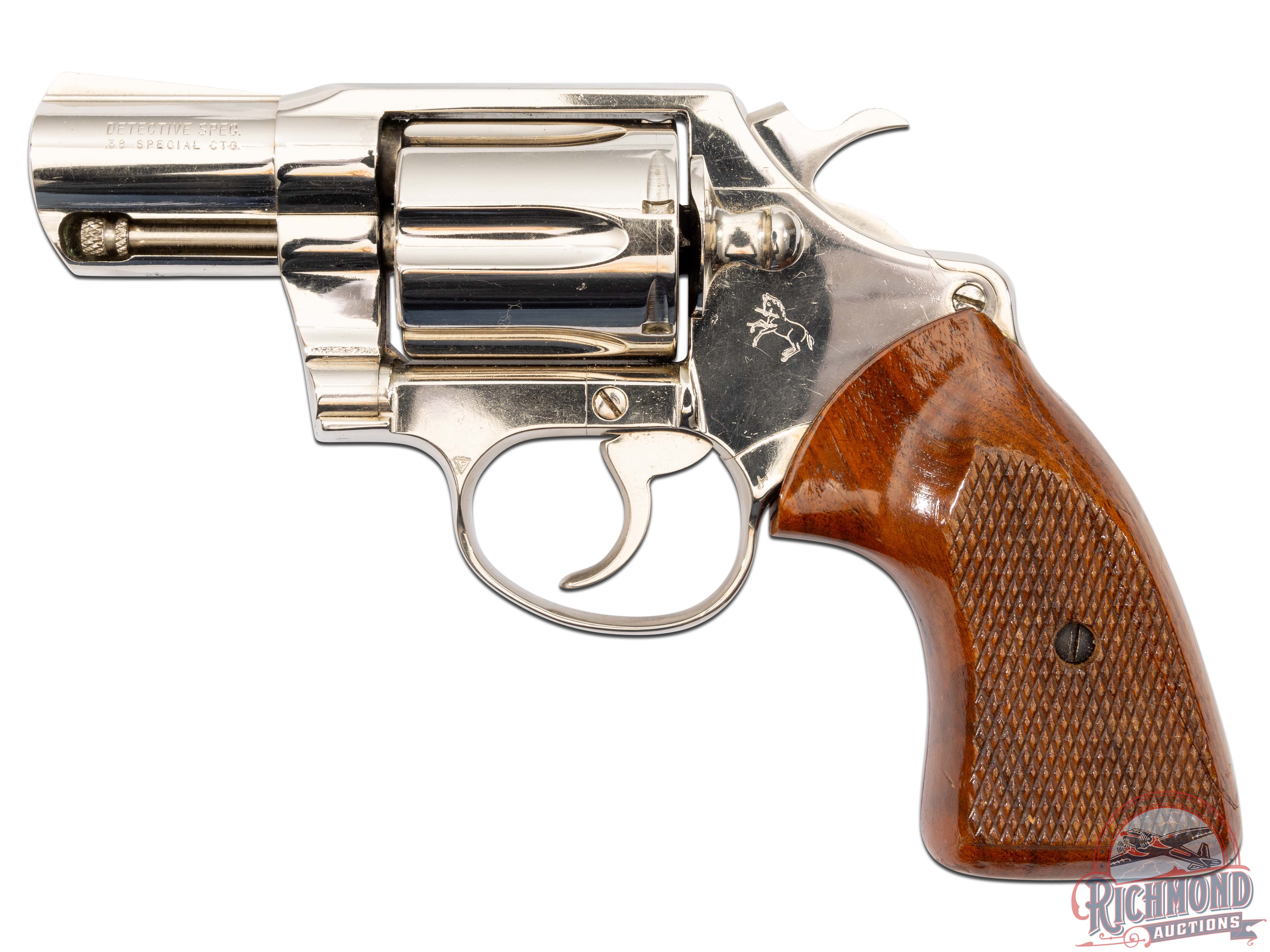 1977 Colt Detective Special .38 SPL Nickel SA / | Proxibid