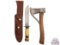 Marble's Lot No. 5 Hatchet and Fixed Blade Knife with Stag Grip and Sheath