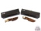 Two New Buck Limited Edition Fixed Drop Point Blade Knives with Leather Sheaths