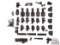 Large Lot Springfield 1903 Military Rifle Lyman Sights, Sight Covers, Slide Rule, Triggers