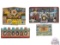 Lot Vintage Tin & Cardboard Shooting Gallery Toys Cowboy & International Agent