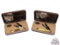 Two Case Trapper Knives John Wayne Commemorative with Yellow & Stag Handles