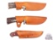 Three Maynard Green River Fixed Blade Knives (2) Stag Handles