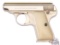 1952 Armi Galesi Brescia Brevetto Model 9 Nickel .25 ACP Semi-Auto Pocket Pistol