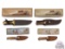 Two Frost Cutlery Trophy Stag Bowie Knives & Two Chipaway Classics Hunting Knives