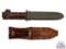 Camillus Military Knives (1) WWII USN MK 2 Fighting Knife with Scabbard