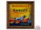 Winchester Ranger Loaded Shot Shells Smokeless Staynless Framed Glass Sign