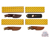 Four New Buck Assorted Knives Fixed Blade Last and First Year Production & Folder