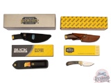 Four New Buck Assorted Knives Fixed Blade, NRA Commemorative & Folder