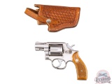 Smith & Wesson Model 64-2 Snub Nose .38 SPL Stainless Revolver With Tooled Holster