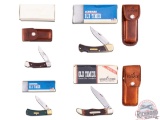 Four Schrade Old Timer & Uncle Henry Folder Knives in Original Boxes