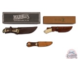 Three Stag Handle Fixed Blade Knives Elk Ridge, Marble's & Bulldog