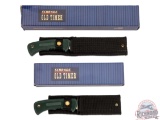 New Schrade Old Timer Outfitter and Trail Boss Knives with Sheaths