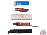 Schrade 49ers Knife, Old Timer Filet and Sharpfinger Fixed Blade Knives