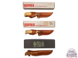 New Two Rapala Marttiini Finland and Queen Cutlery Skinner Knives