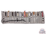 16 Assorted Vintage Collector Folder Knives in Sack-Up Protector