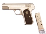 1920 Colt Model 1903 Hammerless .32 ACP Semi-Auto Pistol in Nickel