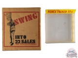 NOS Winchester Western Power-Packed 22's Countertop Trial Ammunition Store Display