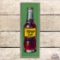 Striking NuGrape Soda Imitation Grape Flavor Vertical Single Sided Tin Sign w/ Bottle