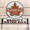 Supertest Quality Motor Oils Die Cut Double Sided Porcelain Sign w/ Maple Leaf