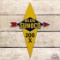 Superb Blue Sunoco 200 X Gasoline Die Cut Single Sided Porcelain Pump Plate Sign