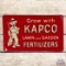 Grow with Kapco Lawn and Garden Fertilizers Emb. Single Sided Tin Sign w/ 