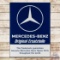 Superb Mercedes Benz Original Ersatzteile Single Sided Porcelain Sign w/ Logo