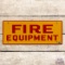 Exceptional Shell Fire Equipment Single Sided Porcelain Sign