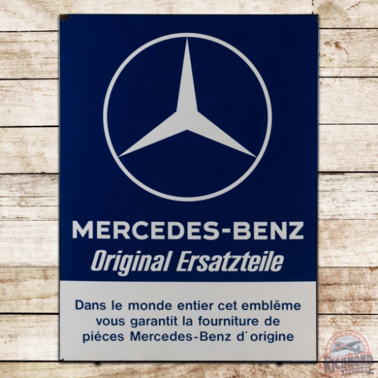Amazing Mercedes Benz Original Ersatzteile Single Sided Porcelain Logo Sign