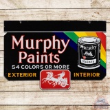 Murphy Paints Exterior Interior Die Cut Double Sided Porcelain Sign w/ Logo