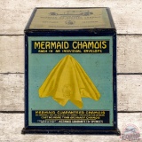 Mermaid Chamois for Fords Chevrolets Buick Metal Countertop Display w/ Early Automobile